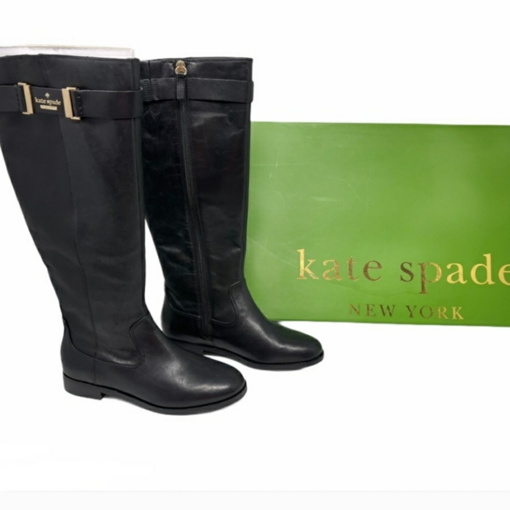 Kate Spade Ronnie Black Riding Boot 5 nwt